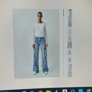 Zara cargo jeans
